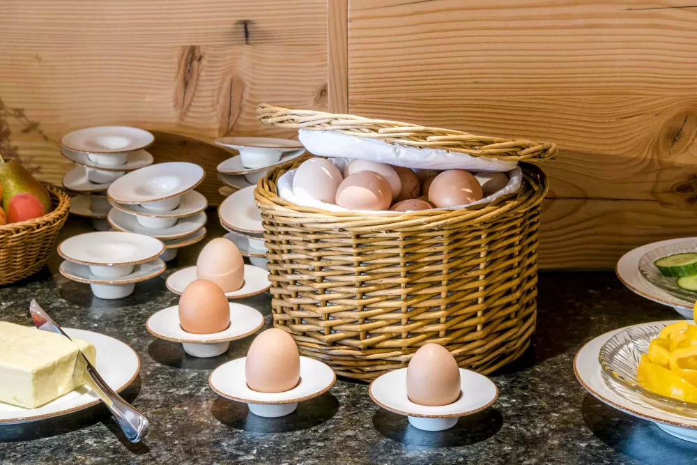 Reiche Auswahl mit hofeigenen Produkten