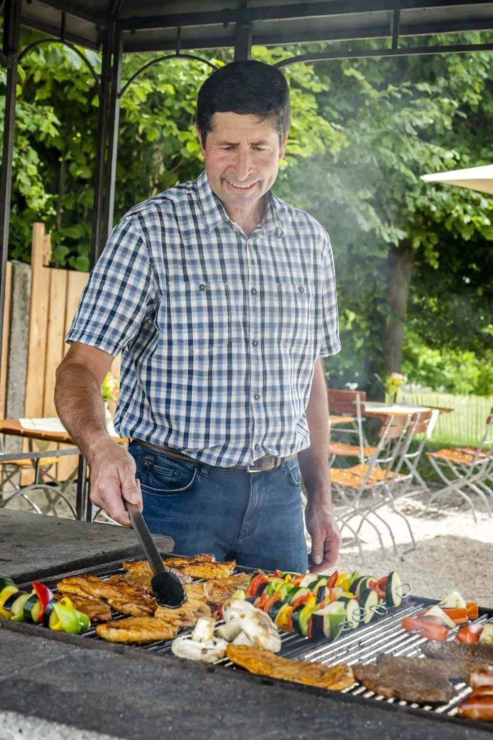 Barbecue im Bauerngarten