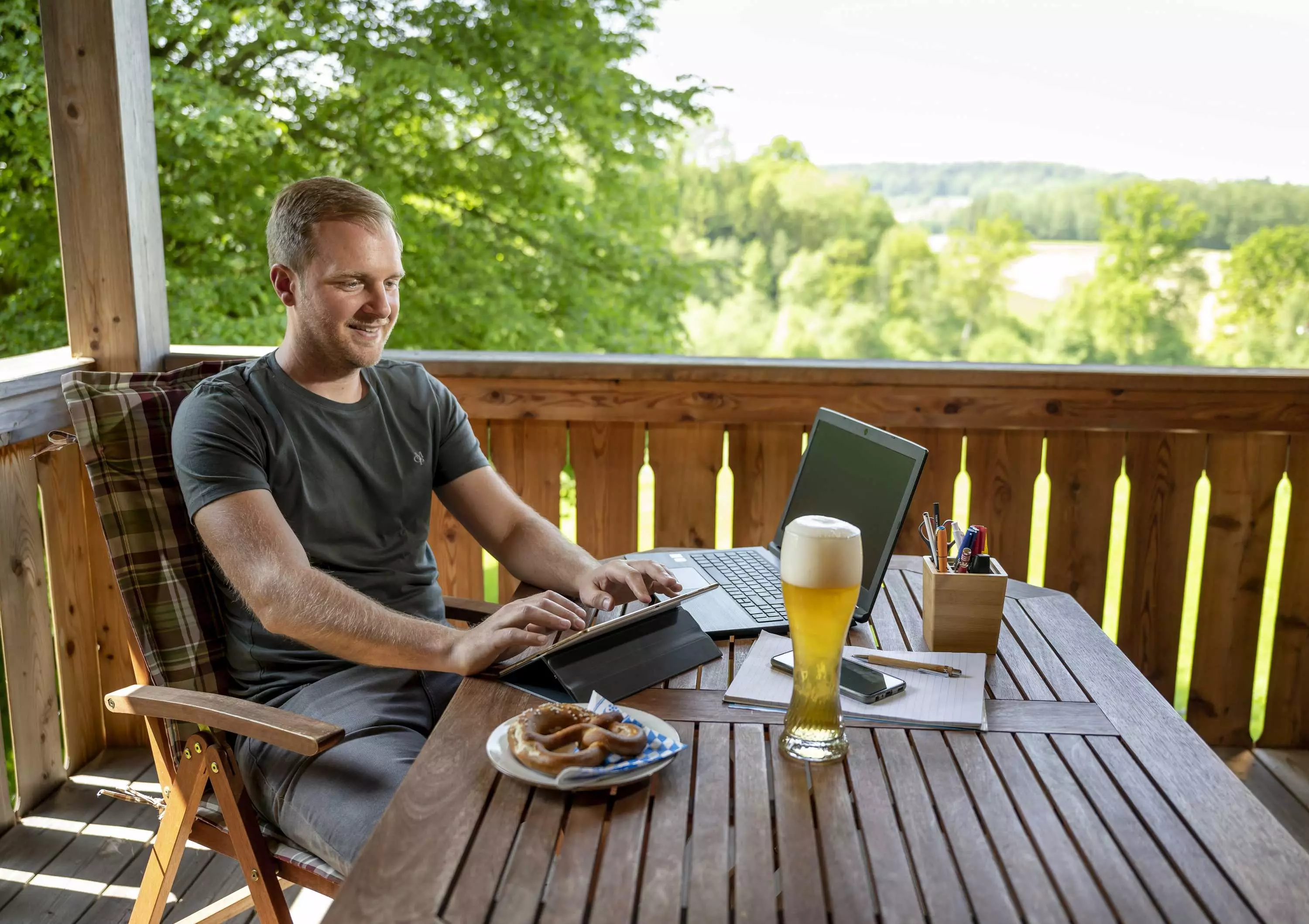 Erholsames Ambiente in grüner Natur