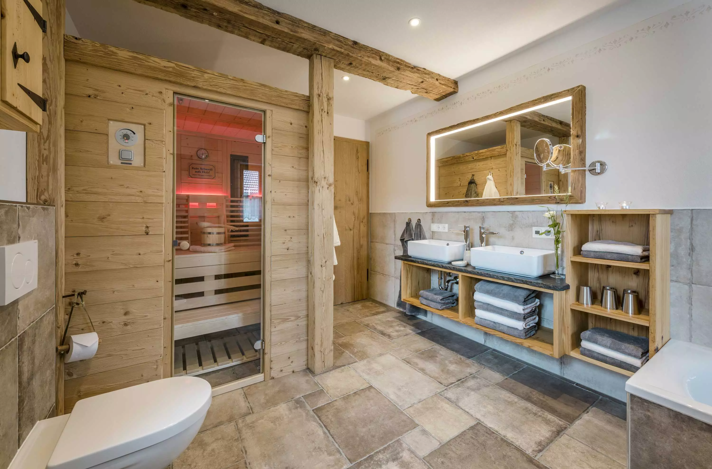 Wellness in der FeWo Zum Pferdestall am Thomahof