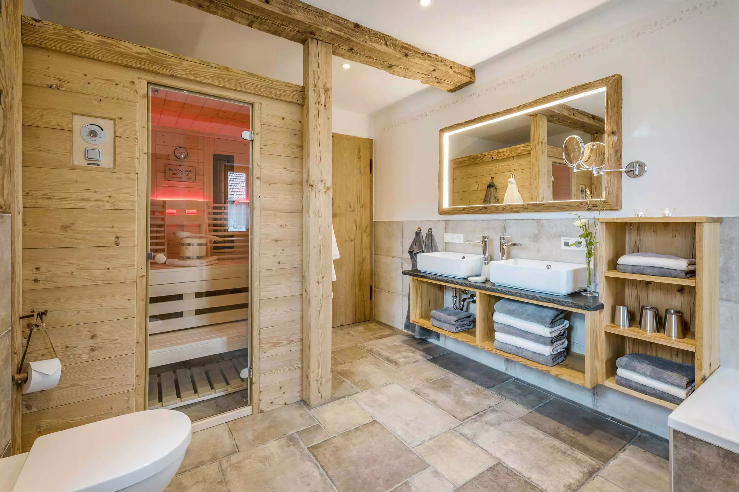 Wellness in der FeWo Zum Pferdestall am Thomahof