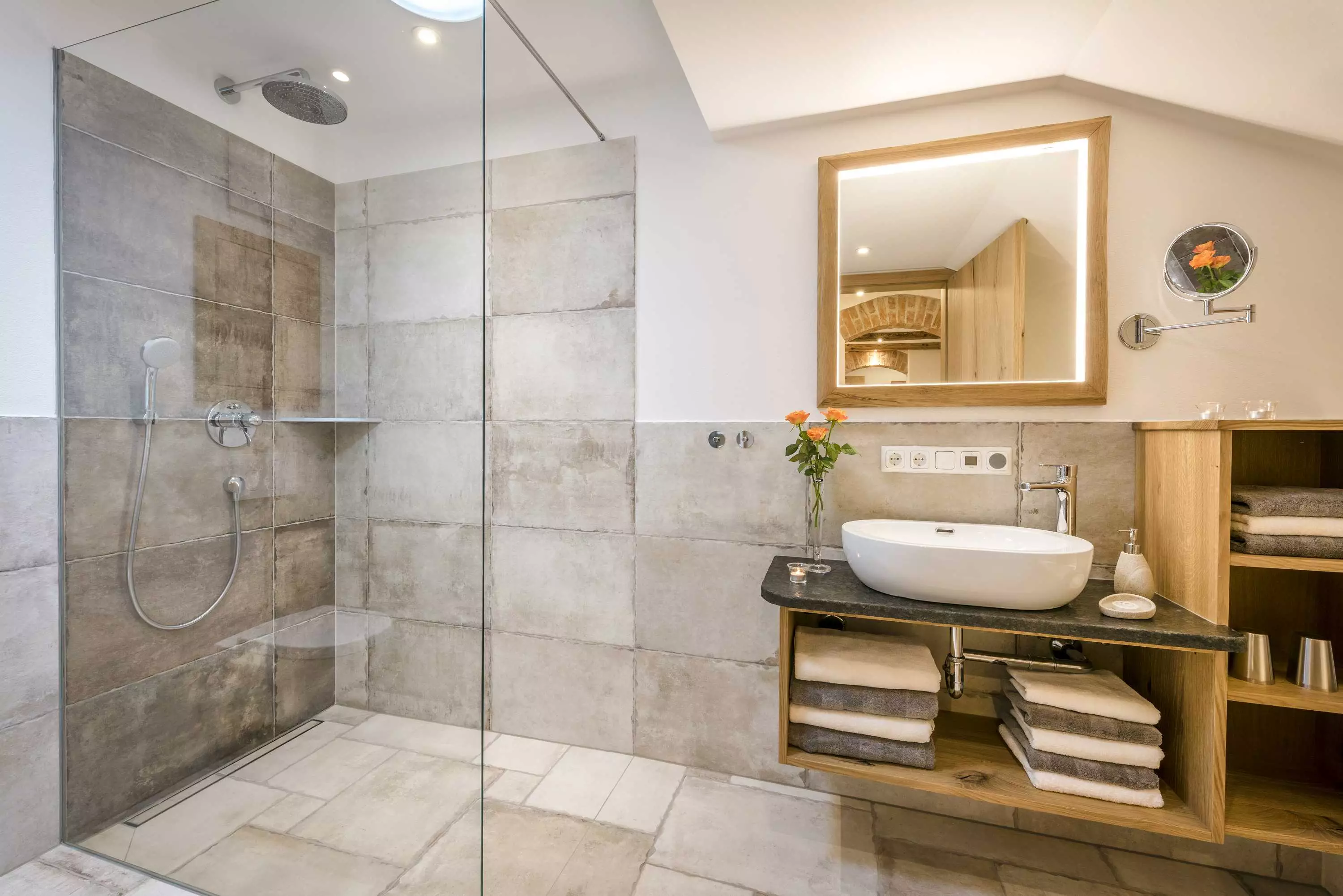 Badezimmer Ferienwohnung zur Mühle 5-Sterne-Luxus