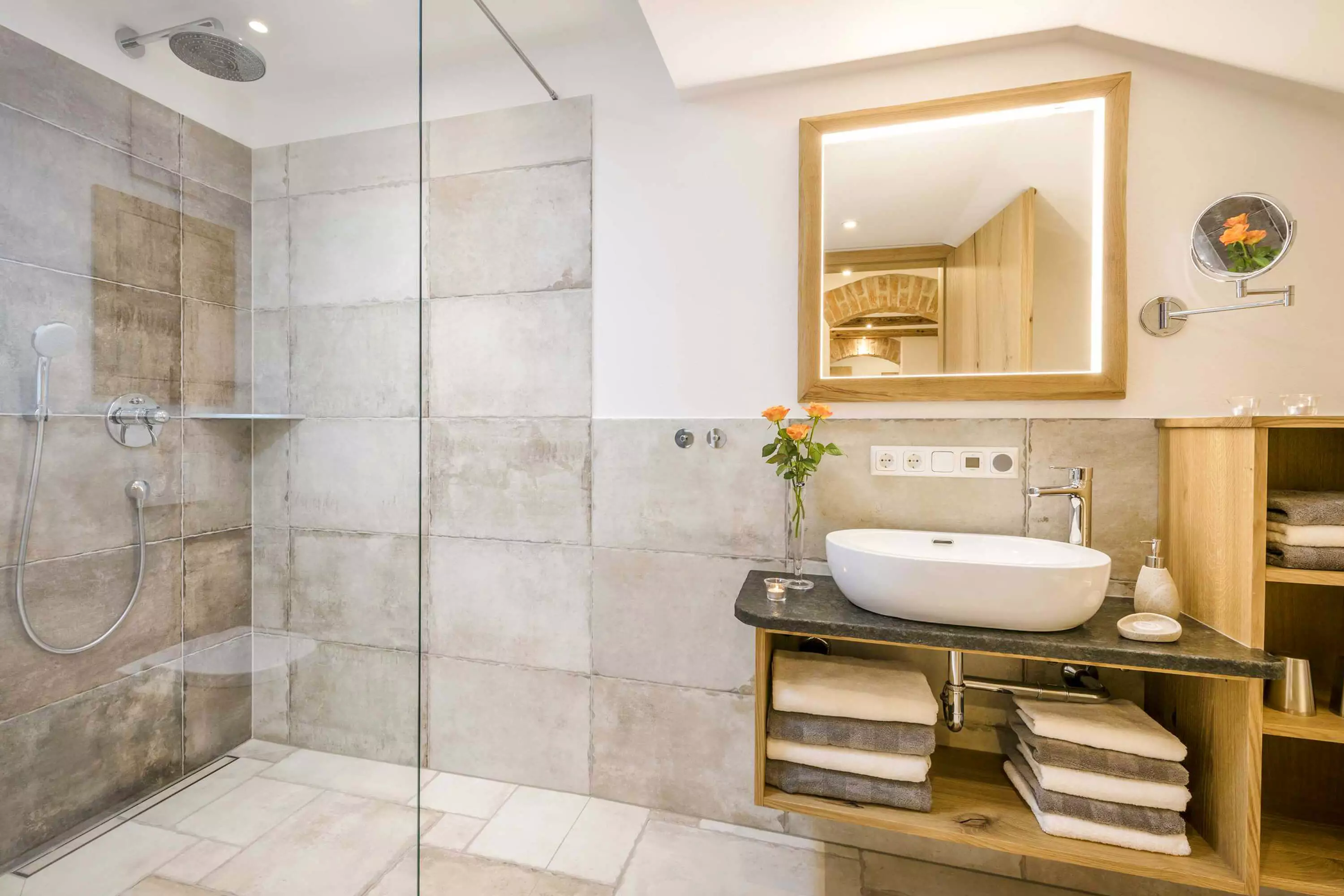 Badezimmer Ferienwohnung zur Mühle 5-Sterne-Luxus