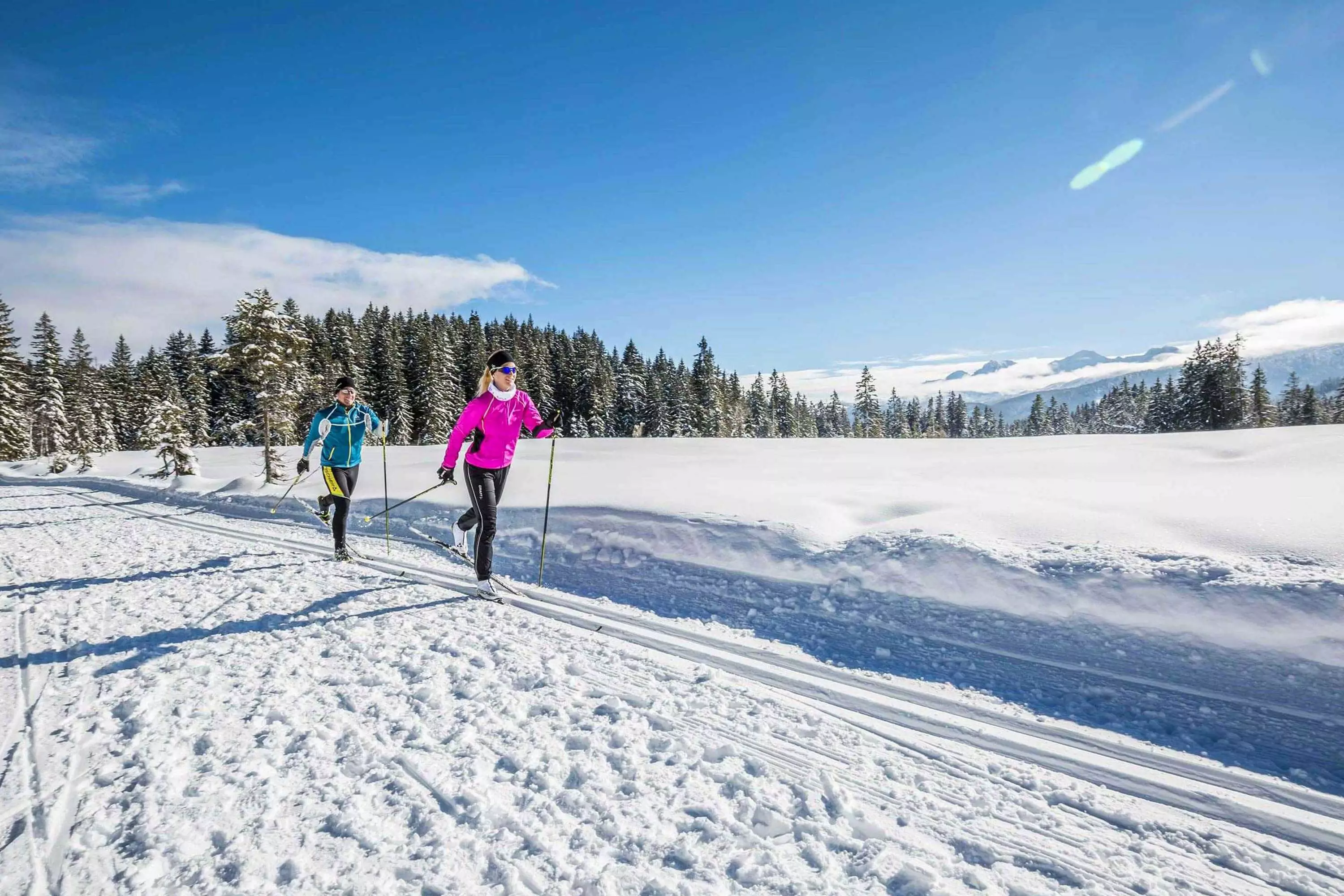 Bestens präparierte Langlaufloipen