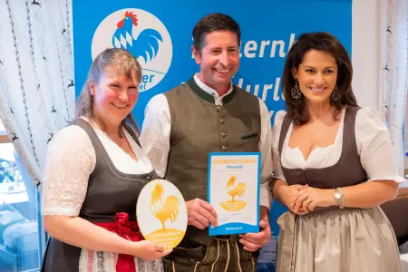 Blauer Gockel  Urlaub in Bayern