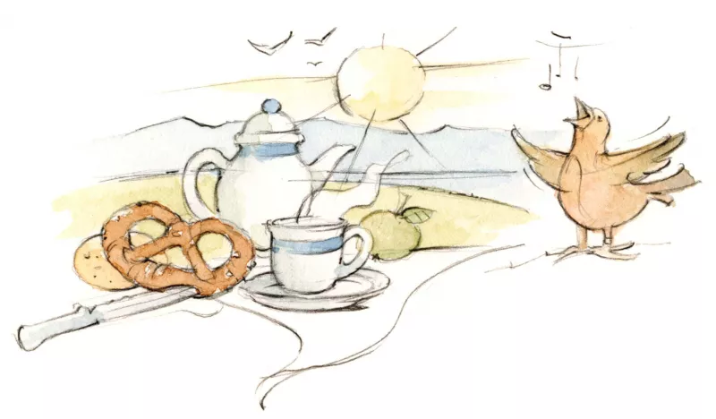 Frühstücksbuffett oder Brötchenservice am Urlaubsbauernhof Thomahof