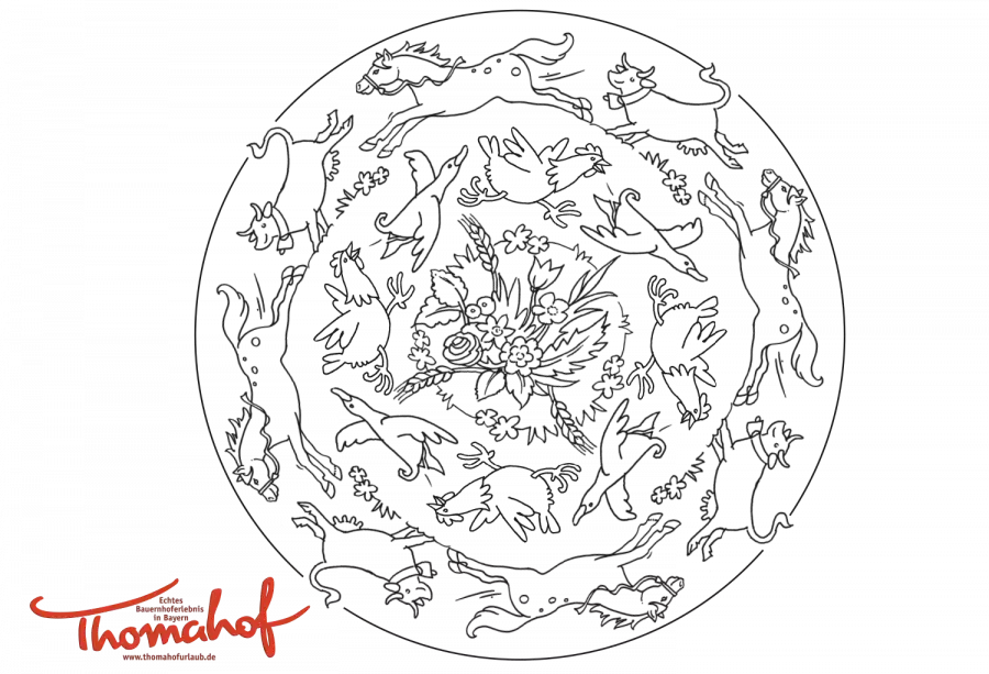 Entspannung beim Ausmalen mit Tieren